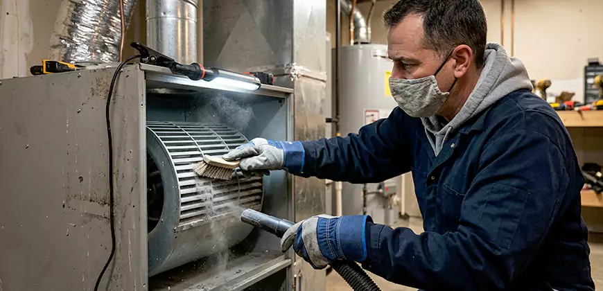 HVAC Blower Compartment Cleaning in New Haven